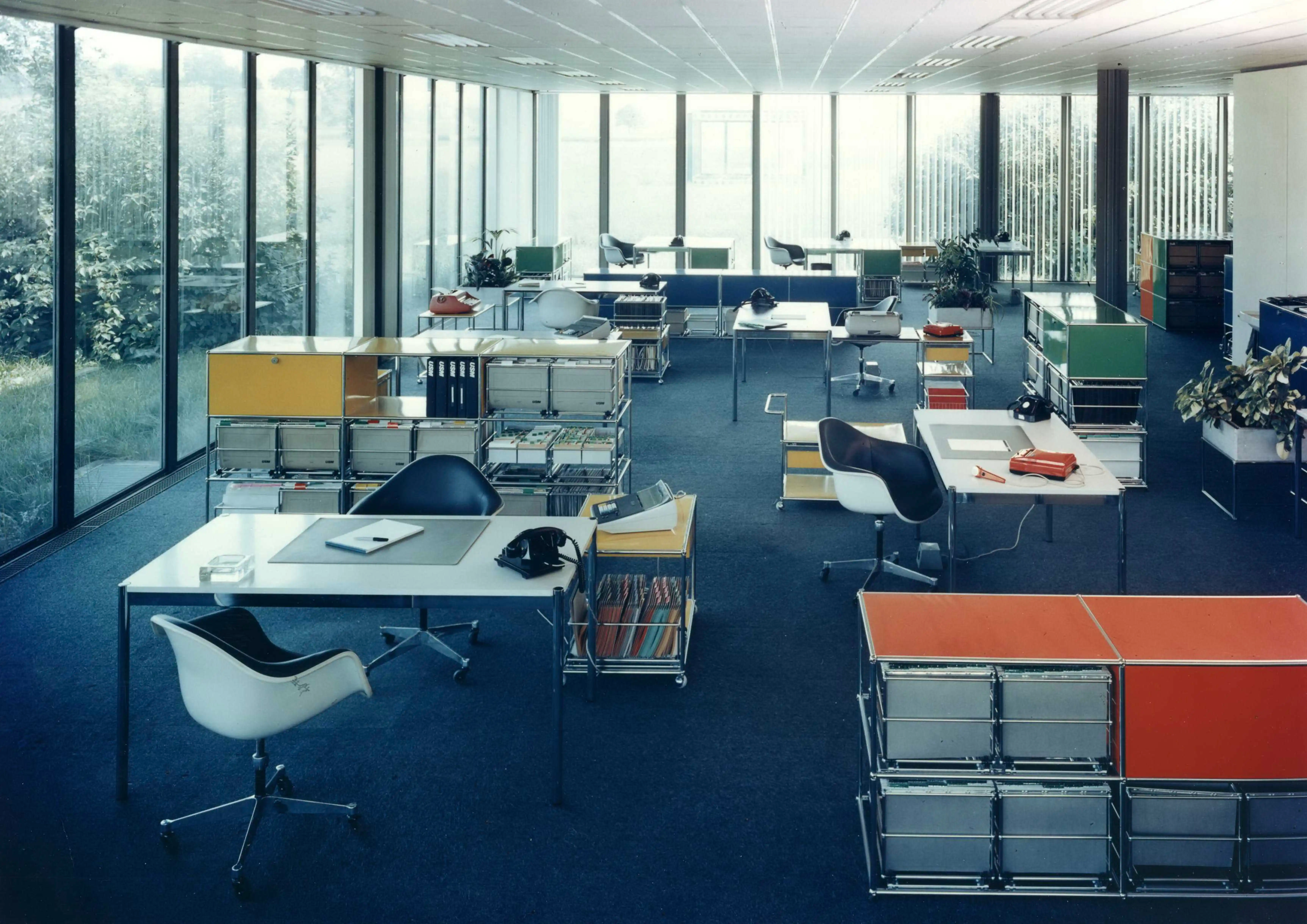 Office outfitted with USM Furniture